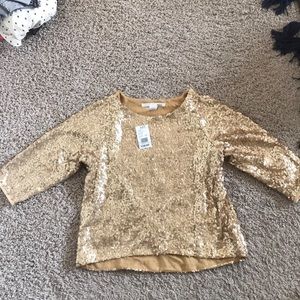 Gliks Gold Sequence Top